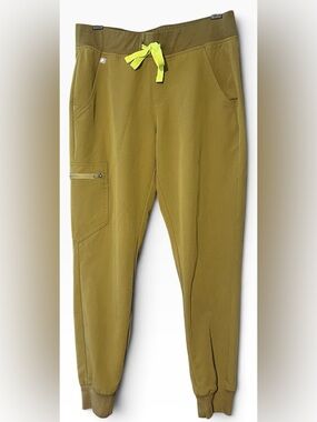 💚💛FIGS Zamora Jogger Scrub Pants. Martini Olive. Size-Small-Petite. EUC
